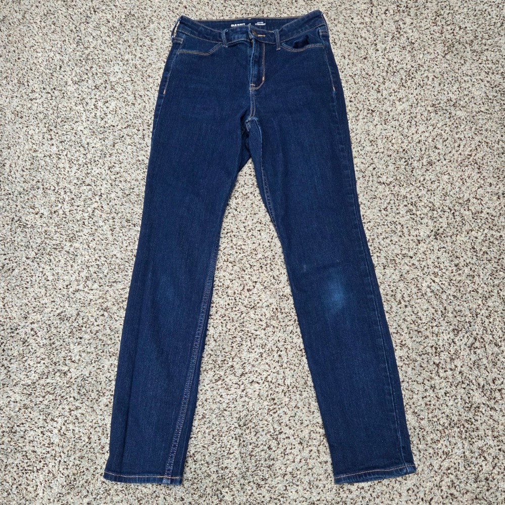 Old Navy High-Rise Straight Leg Dark Wash Denim Jeans Size 2
